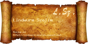 Lindwurm Szelim névjegykártya
